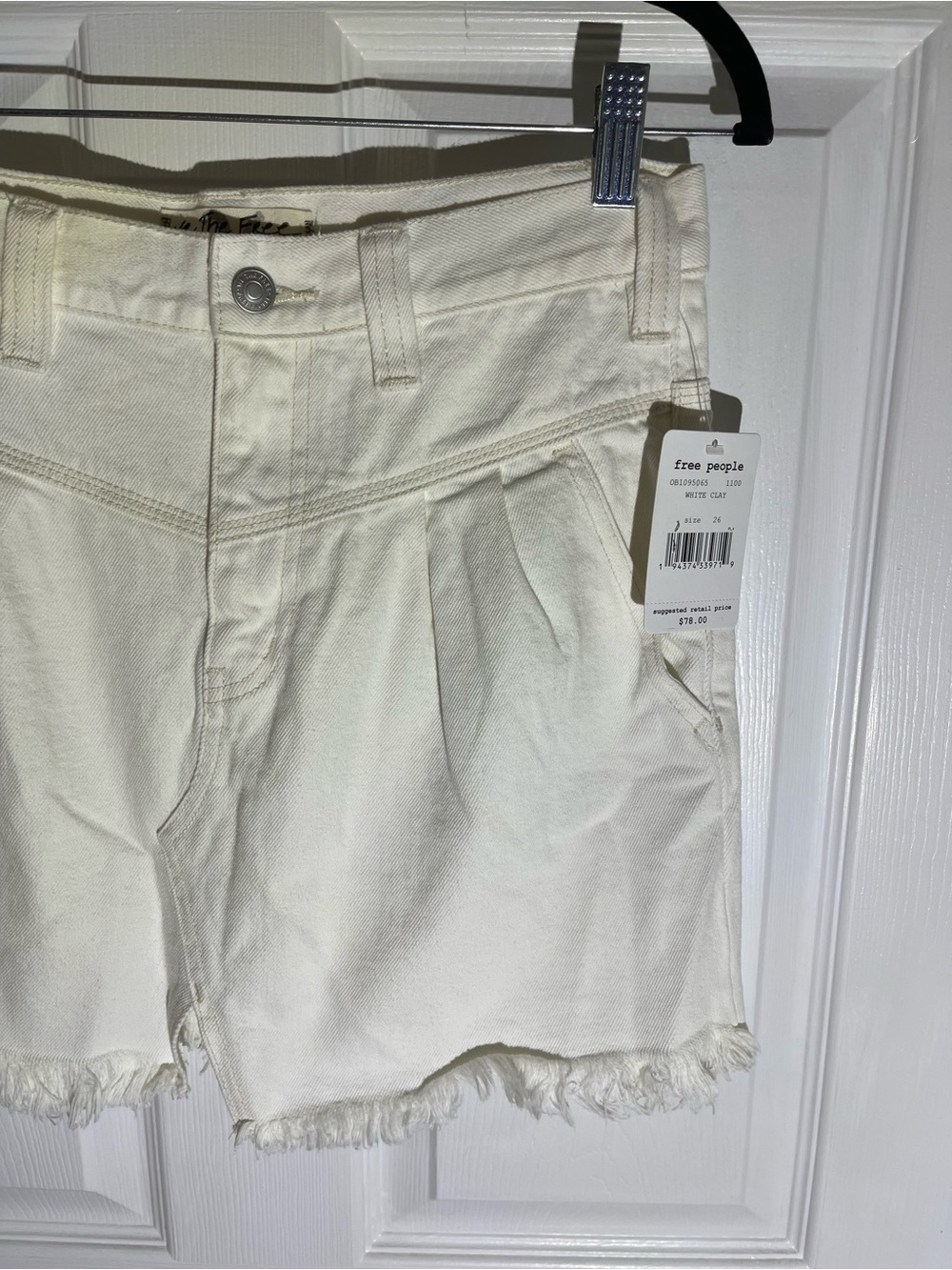 NWT Cream Denim Free People Skirt Sz 26 - Picture 7 of 12